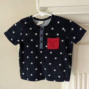 H&M | Stars Henley Pocket Tee